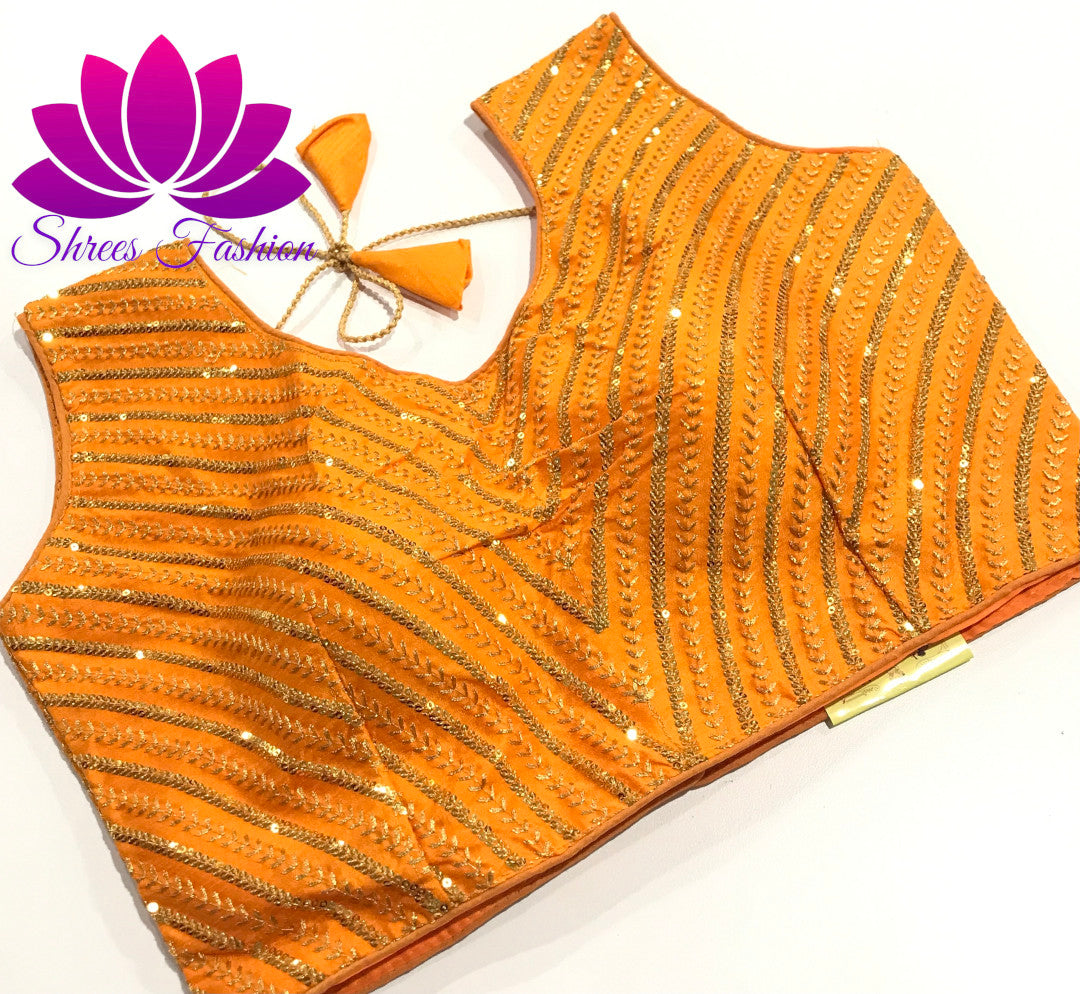 Sunny Radiance: Raw Silk Sleeveless Yellow Ready-Made Blouse - Shrees  Fashion Australia